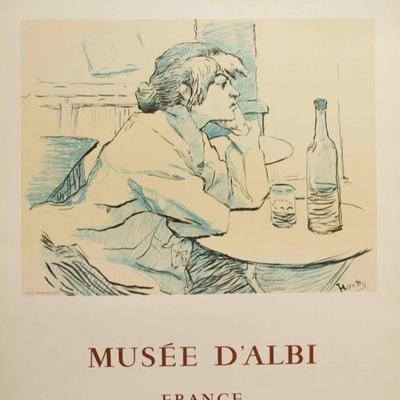Henri de Touloues Lautrec, Musee D'Albi Poster, 1967