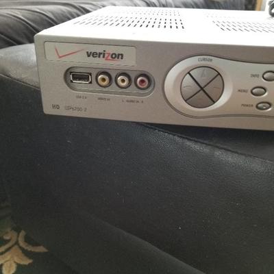 Verizon Fios Box, JVC Receiver, Mitsubishi VCR & Sony DVD Player