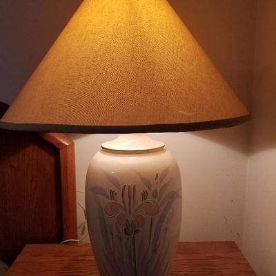 Set of 2 Matching Iris Lamps from East Berlin