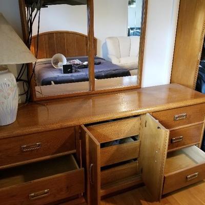 Dresser with Large Mirror