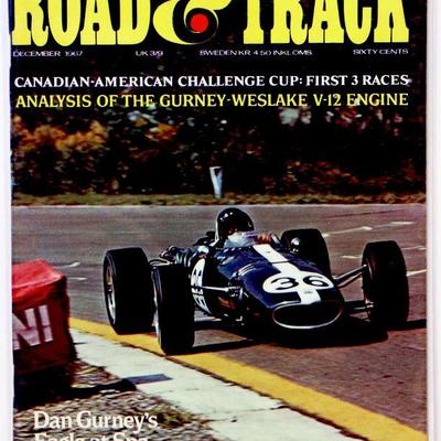 ROAD & TRACK Vintage MAGAZINE - December 1967