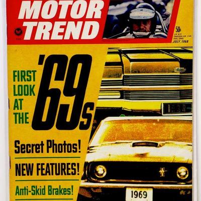 MOTOR TREND Vintage MAGAZINE - July 1968
