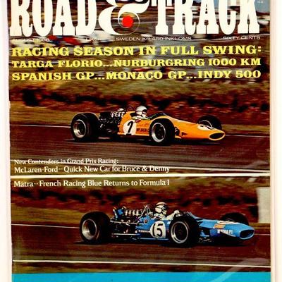 ROAD & TRACK Vintage MAGAZINE - August 1968