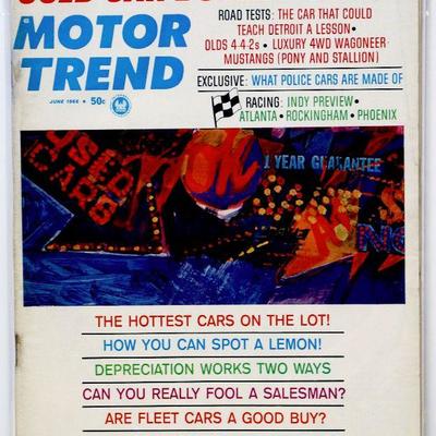 MOTOR TREND Vintage MAGAZINE - June 1966