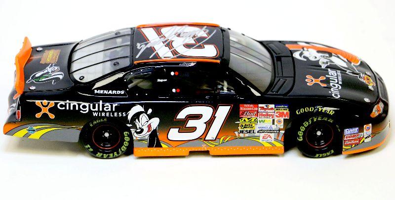 Robby Gordon Autographed #31 Looney Tunes Cingular NASCAR 1