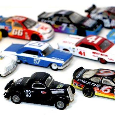 Lot of 10 Nascar Die Cast Car Models - 1/64 Scale