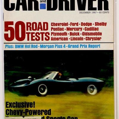 CAR and DRIVER Vintage MAGAZINE - December 1967