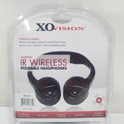 IR Wireless Foldable Headphones by XO Vision - New