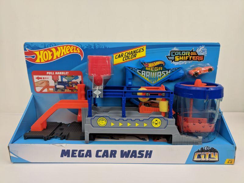 hot wheels mega car wash playset