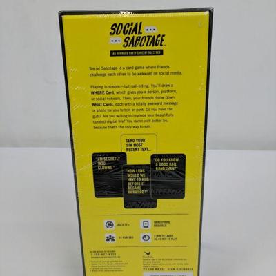 Card Game Social Sabotage An Awkward Party Game By Buzzfeed Sealed New Estatesales Org