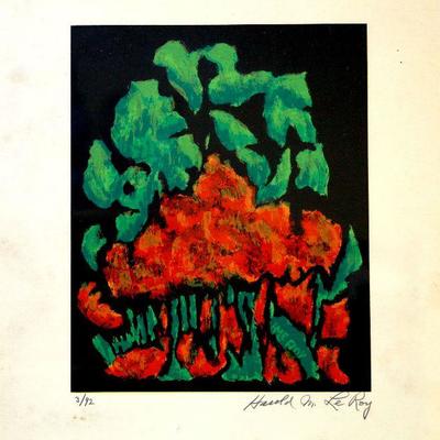 c.1973 Harold M. Le Roy -Original Abstract 3/92 Serigraph Signed by Artist A-046