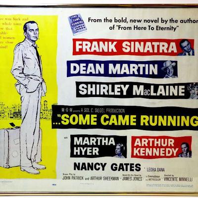 c. 1959 Frank Sinatra Dean Martin Movie Poster Some Came Running Original A-006