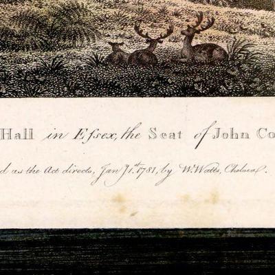 c. 1781 Thomas Hearne W. Watts Hand Tinted Engraving England