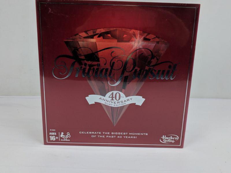 trivial pursuit 40th anniversary ruby edition trivial pursuit 40th anniversary ruby edition