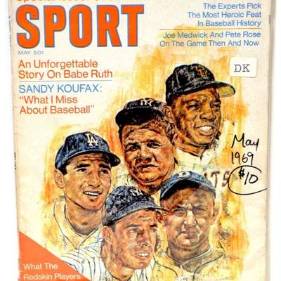 circa 1969 SPORT Magazine 05/1969 Babe Ruth 100th Years of Baseball - D-045