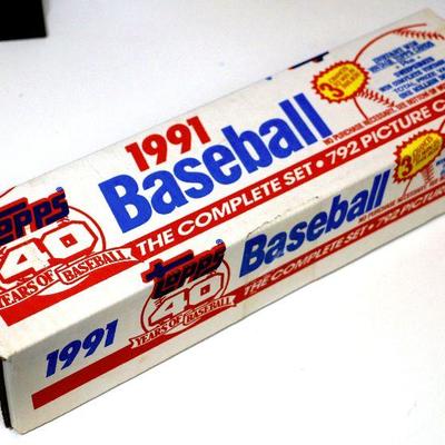 1991 Topps Baseball Cards MLB Factory Complete Set Sealed Box 792 Cards - D-025