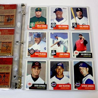 2002 TOPPS Heritage Baseball Cards Collection - 115 Cards in Binder