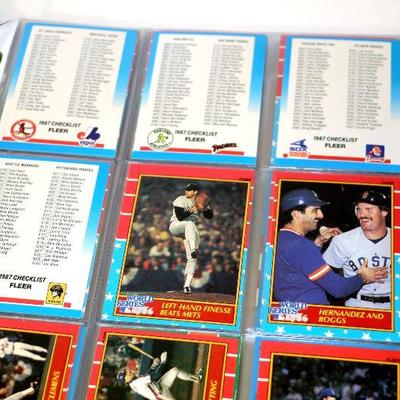 1987 FLEER Baseball Cards Factory Complete Set in Binder 840 Cards - D-046