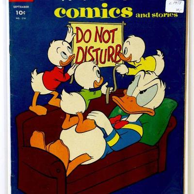 Walt Disney Comics and Stories #216 circa 1958 Dell Comics