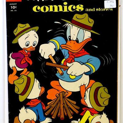 Walt Disney Comics and Stories #191 circa 1956 Dell Comics