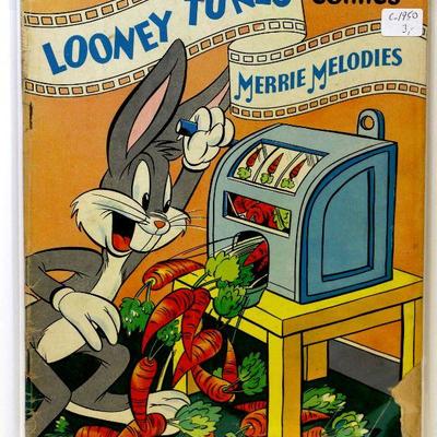 c. 1950 LOONEY TUNES Merrie Melodies Golden Age Comic Book 10/1950 Dell Comics