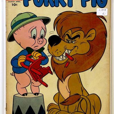 PORKY PIG circa 1958 Comic Book March-April Issue Dell Comics
