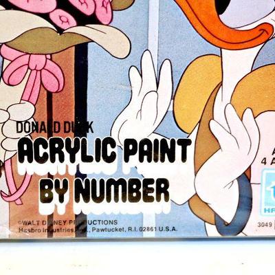 Walt Disney Studio Classics Acrylic Paint by Number Donald Duck Sealed