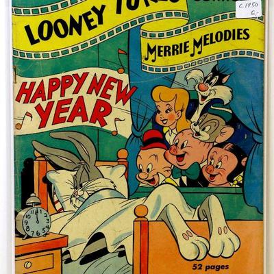 c. 1950 LOONEY TUNES Merrie Melodies Golden Age Comic Book 02/1950 Dell Comics