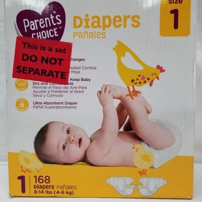 parents choice diapers size 8