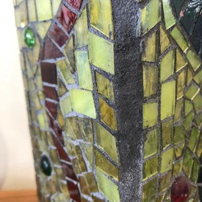 Mosaic Stained Glass Vase