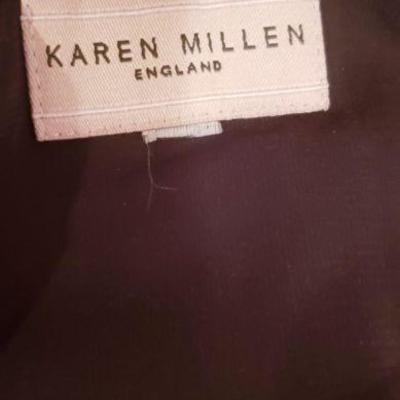 Exquisite Karen Millen England,Ricamo Silk illusion dress