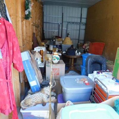 Unit A6 Is a 12'x30' Space Showing Furniture, Collectibles, Closed Bins, Etc