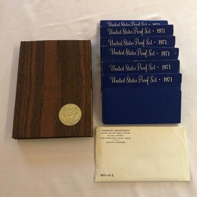 Lot 9 - 1971 Brown Ike and Mint and Proof Set
