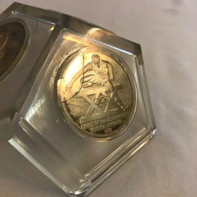 Lot 12 - Olympic Coin Paperweight