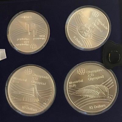 Lot 64 - 1976 Montreal Olympic Commemorative Sterling Mint Coin Sets