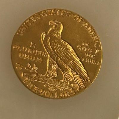 Lot 80 - 1911 $5 Indian Gold Coin