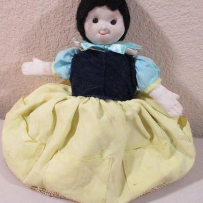 Vintage Handmade Cloth Topsy Turvy Doll 14