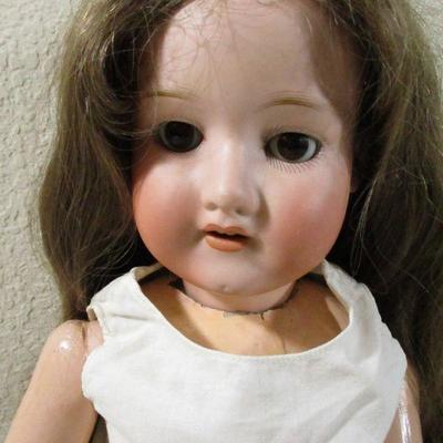 Antique German Armand Marselle  Glass Eyed Composition 1900.s Doll 22