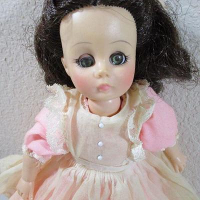 Vintage Madame Alexander 12" Doll Brunette Sleep Eyes TLC
