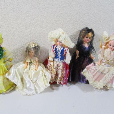 Lot of 5 Bride of the Nation Dolls 4-6" 