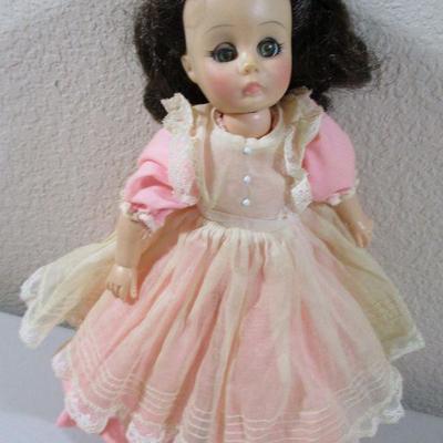 Vintage Madame Alexander 12" Doll Brunette Sleep Eyes TLC