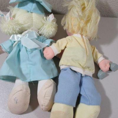 Vintage Lot of 2 Cloth Applause  Dolls 