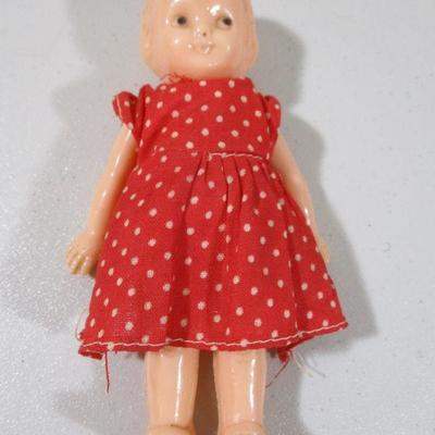 Vintage Celluloid Hard Plastic Frozen Charlotte Doll 4