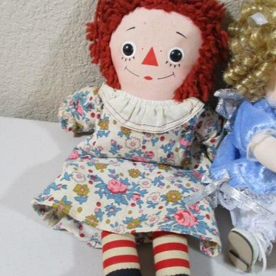 Vintage lot of two Raggedy Ann and Classic Treasures 