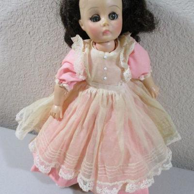 Vintage Madame Alexander 12" Doll Brunette Sleep Eyes TLC