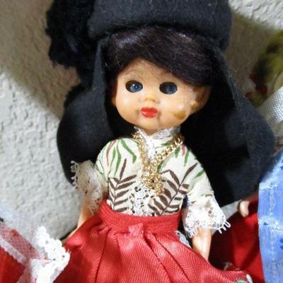 Lot of 3 International  Dolls 4-8"