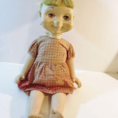 1960's Whimsical  Doll One Body