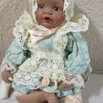 Darling Porcelain African American Yolanda Bello Baby Doll 5