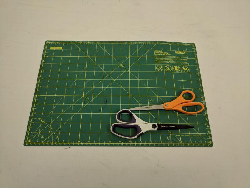 12x18" Rotary Map, Fiskars Scissors & Scotch Scissors
