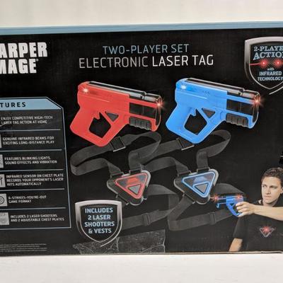 Two-Player Set Electronic Laser Tag, Sharper Image, Ages 8+ - New